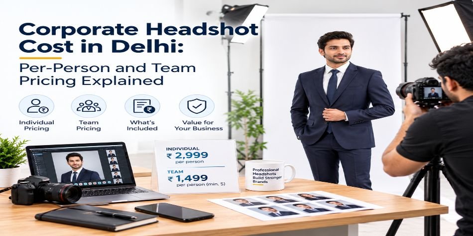 Corporate Headshot Cost in Delhi: Per-Person and Team Pricing Explained